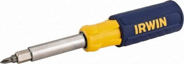 Irwin - Bit Screwdriver - Phillips, Slotted, Square, Nut Driver, 9-in-1 - Benchmark Tooling