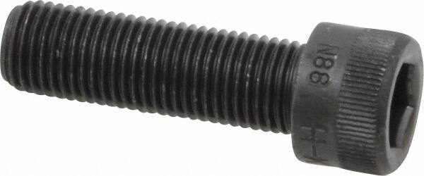 Made in USA - 3/8-24 UNF Hex Socket Drive, Socket Cap Screw - Alloy Steel, Black Oxide Finish, Fully Threaded, 1-1/4" Length Under Head - Benchmark Tooling