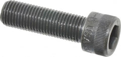 Made in USA - 3/8-24 UNF Hex Socket Drive, Socket Cap Screw - Alloy Steel, Black Oxide Finish, Fully Threaded, 1-1/2" Length Under Head - Benchmark Tooling