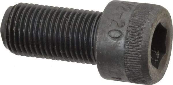 Made in USA - 1/2-20 UNF Hex Socket Drive, Socket Cap Screw - Alloy Steel, Black Oxide Finish, Fully Threaded, 1" Length Under Head - Benchmark Tooling