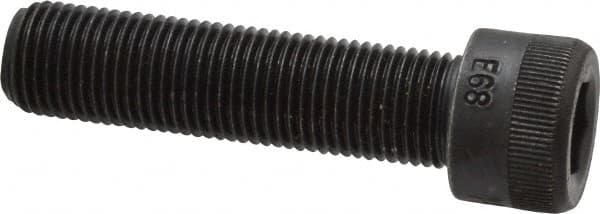 Made in USA - 1/2-20 UNF Hex Socket Drive, Socket Cap Screw - Alloy Steel, Black Oxide Finish, Fully Threaded, 2" Length Under Head - Benchmark Tooling