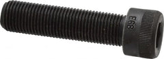 Made in USA - 1/2-20 UNF Hex Socket Drive, Socket Cap Screw - Alloy Steel, Black Oxide Finish, Fully Threaded, 2" Length Under Head - Benchmark Tooling