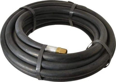 Alliance Hose & Rubber - 3/8" ID x 23/32" OD 25' Long Multipurpose Air Hose - MNPT x FNPT(Swivel) Ends, 300 Working psi, -40 to 190°F, 3/8" Fitting, Black - Benchmark Tooling