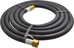 Alliance Hose & Rubber - 1/2" ID x 27/32" OD 10' Long Multipurpose Air Hose - MNPT x FNPT(Swivel) Ends, 200 Working psi, -40 to 190°F, 1/2" Fitting, Black - Benchmark Tooling