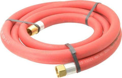 Alliance Hose & Rubber - 3/4" ID x 1-5/32" OD 10' Long Multipurpose Air Hose - MNPT x FNPT(Swivel) Ends, 300 Working psi, -40 to 190°F, 3/4" Fitting, Red - Benchmark Tooling