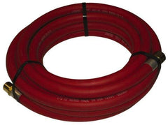 Alliance Hose & Rubber - 1-1/2" ID x 1-1/2" OD 25' Long Multipurpose Air Hose - MNPT x FNPT(Swivel) Ends, 150 Working psi, -40 to 190°F, 1-1/2" Fitting, Red - Benchmark Tooling