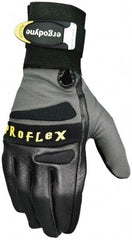 Ergodyne - Size XL (10) Pigskin Anti-Vibration/Impact Protection Work Gloves - For General Purpose, Uncoated, Hook & Loop Cuff, Full Fingered, Black, Paired - Benchmark Tooling
