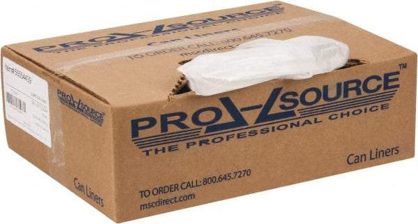 PRO-SOURCE - 0.6 mil Thick, Household/Office Trash Bags - 24" Wide x 31" High, Clear - Benchmark Tooling