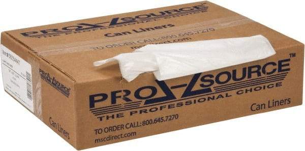 PRO-SOURCE - 0.6 mil Thick, Household/Office Trash Bags - 30" Wide x 36" High, Clear - Benchmark Tooling