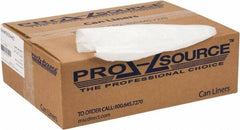 PRO-SOURCE - 0.6 mil Thick, Household/Office Trash Bags - 40" Wide x 46" High, Clear - Benchmark Tooling