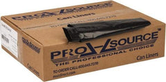 PRO-SOURCE - 1.25 mil Thick, Heavy-Duty Trash Bags - 33" Wide x 39" High, Black - Benchmark Tooling