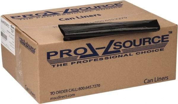 PRO-SOURCE - 1.5 mil Thick, Heavy-Duty Trash Bags - 40" Wide x 46" High, Black - Benchmark Tooling