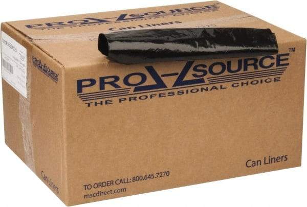 PRO-SOURCE - 2 mil Thick, Heavy-Duty Trash Bags - 40" Wide x 46" High, Black - Benchmark Tooling