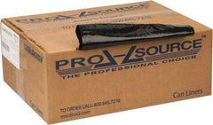 PRO-SOURCE - 1.65 mil Thick, Heavy-Duty Trash Bags - 40" Wide x 46" High, Black - Benchmark Tooling