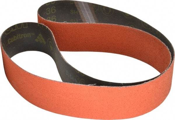 3M - 2-1/2" Wide x 60" OAL, 36 Grit, Ceramic Abrasive Belt - Ceramic, Very Coarse, Coated, YF Weighted Cloth Backing, Wet/Dry, Series 777F - Benchmark Tooling