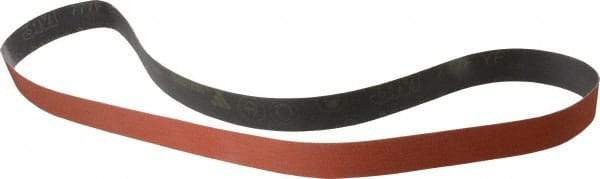 3M - 1-1/2" Wide x 60" OAL, 80 Grit, Ceramic Abrasive Belt - Ceramic, Medium, Coated, YF Weighted Cloth Backing, Wet/Dry, Series 777F - Benchmark Tooling