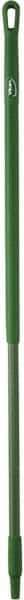 Vikan - 51 x 1-1/4" Fiberglass Squeegee Handle - European Threaded Connection, Green - Benchmark Tooling