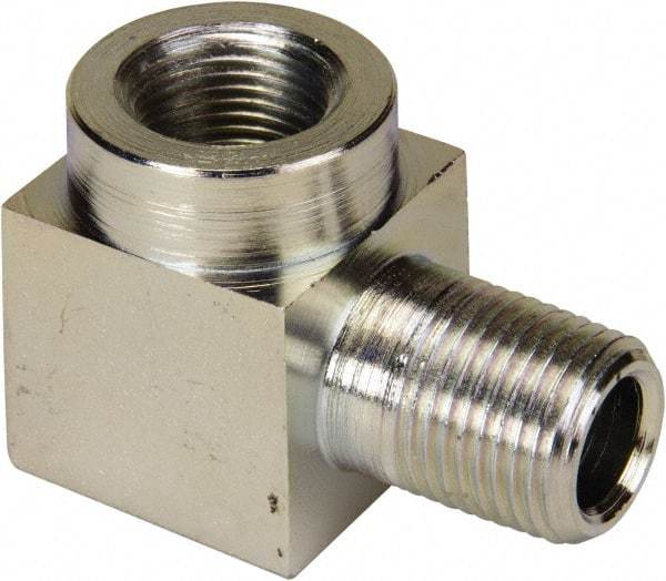 Enerpac - 3/8 Male NPTF x Female NPTF 18-8 Stainless Steel Hydraulic Hose Street Elbow - 10,000 psi - Benchmark Tooling