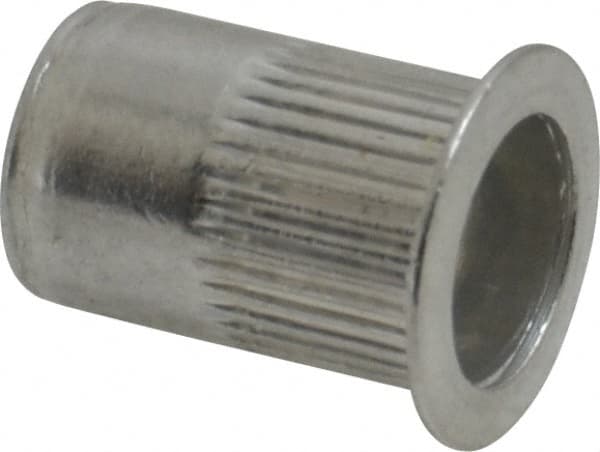 RivetKing - 0.02 to 0.13" Grip, Aluminum Standard Rivet Nut - Uncoated, Countersunk Head - Benchmark Tooling