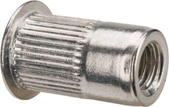 RivetKing - 0.13 to 0.225" Grip, Aluminum Standard Rivet Nut - Uncoated, Countersunk Head - Benchmark Tooling