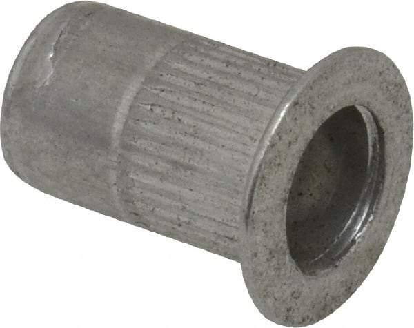 RivetKing - #10-32, 0.02 to 0.13" Grip, 19/64" Drill, Aluminum Standard Rivet Nut - Uncoated, Countersunk Head - Benchmark Tooling