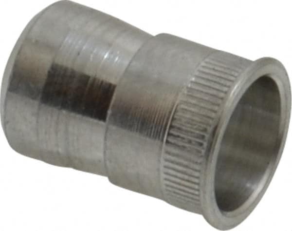RivetKing - #8-32 UNC, Uncoated, Aluminum Knurled Rivet Nut Inserts - 0.266" to 0.271" Grip, 1/4" Drill Size - Benchmark Tooling