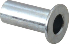 RivetKing - #10-32, 0.08 to 0.13" Grip, 1/4" Drill, Steel Standard Rivet Nut - Zinc Plated, Round Head - Benchmark Tooling