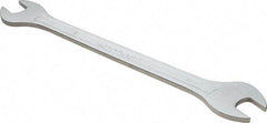 Facom - 16mm x 17mm Standard Extra Thin Open End Wrench - 9-51/64" OAL, Double End, Satin Finish, 15° Head Angle - Benchmark Tooling