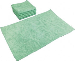 PRO-SOURCE - Reusable Microfiber Wipes - Packet, 16" x 27" Sheet Size, Green - Benchmark Tooling