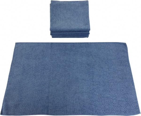 PRO-SOURCE - Reusable Microfiber Wipes - Packet, 16" x 24" Sheet Size, Blue - Benchmark Tooling