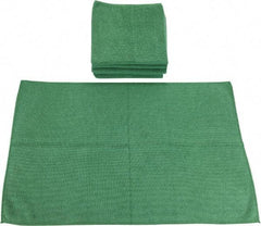 PRO-SOURCE - Reusable Microfiber Wipes - Packet, 16" x 24" Sheet Size, Green - Benchmark Tooling