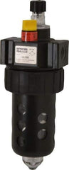Parker - 3/8" NPT, 150 Max psi Intermediate Micro Mist Lubricator - Polycarbonate Bowl with Sight Glass, Zinc Body, 60 CFM, 125°F Max Temp, 2.81" Wide x 7.82" High - Benchmark Tooling