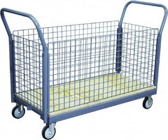 Jamco - 1,200 Lb Capacity Platform Truck - Steel Deck, 48" OAW, 10" Platform Height - Benchmark Tooling