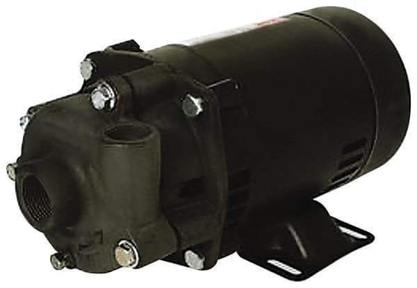 Pentair - ODP Motor, 115/208-230 Volt, 1 Phase, 3/4 HP, Cast Iron Straight Pump - 1 Inch Inlet, 3/4 Inch Outlet, 55 Max Head psi, Bronze Impeller, Cast Iron Shaft, Buna-N Seal, 55 Ft. Shut Off - Benchmark Tooling