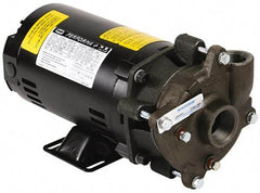 Pentair - ODP Motor, 208-230/460 Volt, 3 Phase, 1/2 HP, Cast Iron Straight Pump - 1-1/4 Inch Inlet, 1 Inch Outlet, 42 Max Head psi, Bronze Impeller, Cast Iron Shaft, Buna-N Seal, 42 Ft. Shut Off - Benchmark Tooling