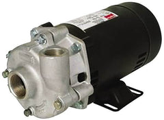 Pentair - ODP Motor, 208-230/460 Volt, 3 Phase, 1-1/2 HP, Stainless Steel Straight Pump - 1-1/4 Inch Inlet, 1 Inch Outlet, 67 Max Head psi, Stainless Steel Impeller, Viton Seal, 67 Ft. Shut Off - Benchmark Tooling