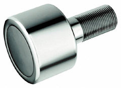 Accurate Bushing - 1-3/4" Roller Diam x 1-3/16" Width, 3/4" Stud Diam x 1-3/4" Length, Plain Load Roller - Steel, 7/8" Thread Length, 3/4-16 Thread, 2,520 Lb Dynamic Cap, 1,370 Lb Static Cap - Benchmark Tooling