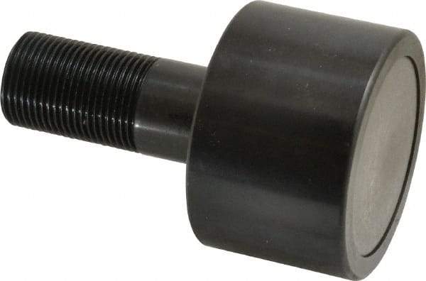 Accurate Bushing - 2-1/2" Roller Diam x 1-11/16" Width, 1" Stud Diam x 2-1/4" Length, Plain Load Roller - Steel, 1-1/2" Thread Length, 1-14 Thread, 5,120 Lb Dynamic Cap, 3,120 Lb Static Cap - Benchmark Tooling