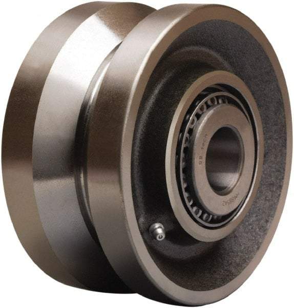 Hamilton - 6 Inch Diameter x 3 Inch Wide, Forged Steel Caster Wheel - 4,500 Lb. Capacity, 3-1/4 Inch Hub Length, 1-1/2 Inch Axle Diameter, Straight Roller Bearing - Benchmark Tooling