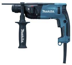 Makita - 110 Volt SDS Plus Chuck Electric Rotary Hammer - 0 to 5,000 BPM, 0 to 1,500 RPM, Reversible - Benchmark Tooling