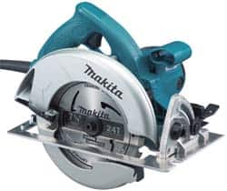 Makita - 15 Amps, 7-1/4" Blade Diam, 5,800 RPM, Electric Circular Saw - 120 Volts, 10' Cord Length, 5/8" Arbor Hole, Right Blade - Benchmark Tooling