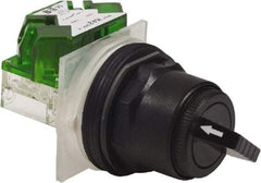 Schneider Electric - 1.18 Inch Mount Hole, 2 Position, Knob and Pushbutton Operated, Selector Switch - Black, Maintained (MA), Anticorrosive, Weatherproof, Dust and Oil Resistant - Benchmark Tooling