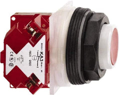 Schneider Electric - 30mm Mount Hole, Extended Straight, Pushbutton Switch with Contact Block - Octagon, Multicolor Pushbutton, Momentary (MO) - Benchmark Tooling