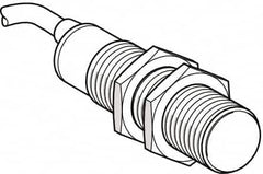 Telemecanique Sensors - PNP, NO/NC, 2mm Detection, Cylinder, Capacitive Proximity Sensor - IP67, 24 VDC, M12x1 Thread, 50mm Long - Benchmark Tooling