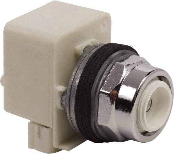 Schneider Electric - 1.18 Inch Mount Hole, Extended Straight, Pushbutton Switch Only - Round, Illuminated, Momentary (MO), Weatherproof, Dust and Oil Resistant - Benchmark Tooling