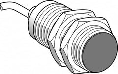 Telemecanique Sensors - NPN, PNP, NC, 15mm Detection, Cylinder, Inductive Proximity Sensor - 2 Wires, IP68, IP69, 12 to 24 VDC, M30x1.5 Thread, 43mm Long - Benchmark Tooling