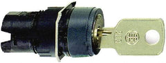 Schneider Electric - 16mm Mount Hole, 3 Position, Key Operated, Selector Switch Only - Momentary (MO), Shock and Vibration Resistant - Benchmark Tooling