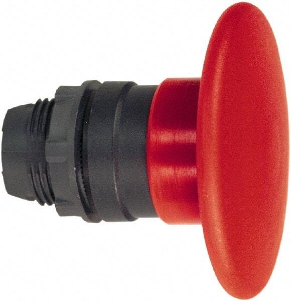 Schneider Electric - 22mm Mount Hole, Extended Mushroom Head, Pushbutton Switch Only - Round, Red Pushbutton, Nonilluminated, Momentary (MO) - Benchmark Tooling