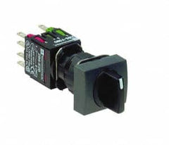 Schneider Electric - 16mm Mount Hole, Selector Switch - Black, Maintained (MA), NO/NC, Vibration Resistant - Benchmark Tooling