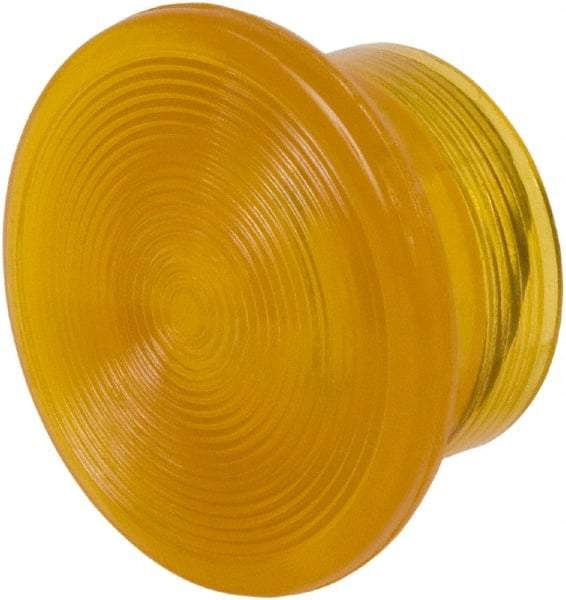 Schneider Electric - Extended Mushroom Head Pushbutton Switch 1-3/8" Knob - Amber, Round Button, Illuminated - Benchmark Tooling